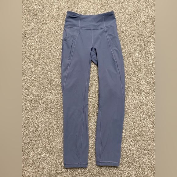 Lululemon Time To Sweat Crop 23" Peri Purple - Picture 1 of 3